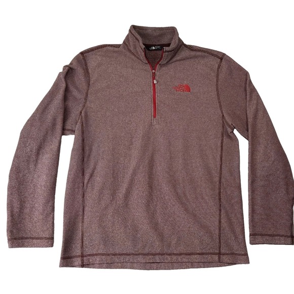 The North Face Other - The North Face Lightweight 1/4 Zip Fleece Burgundy Red Medium